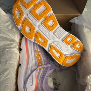 HOKA Women's Purple and Orange Running Shoes